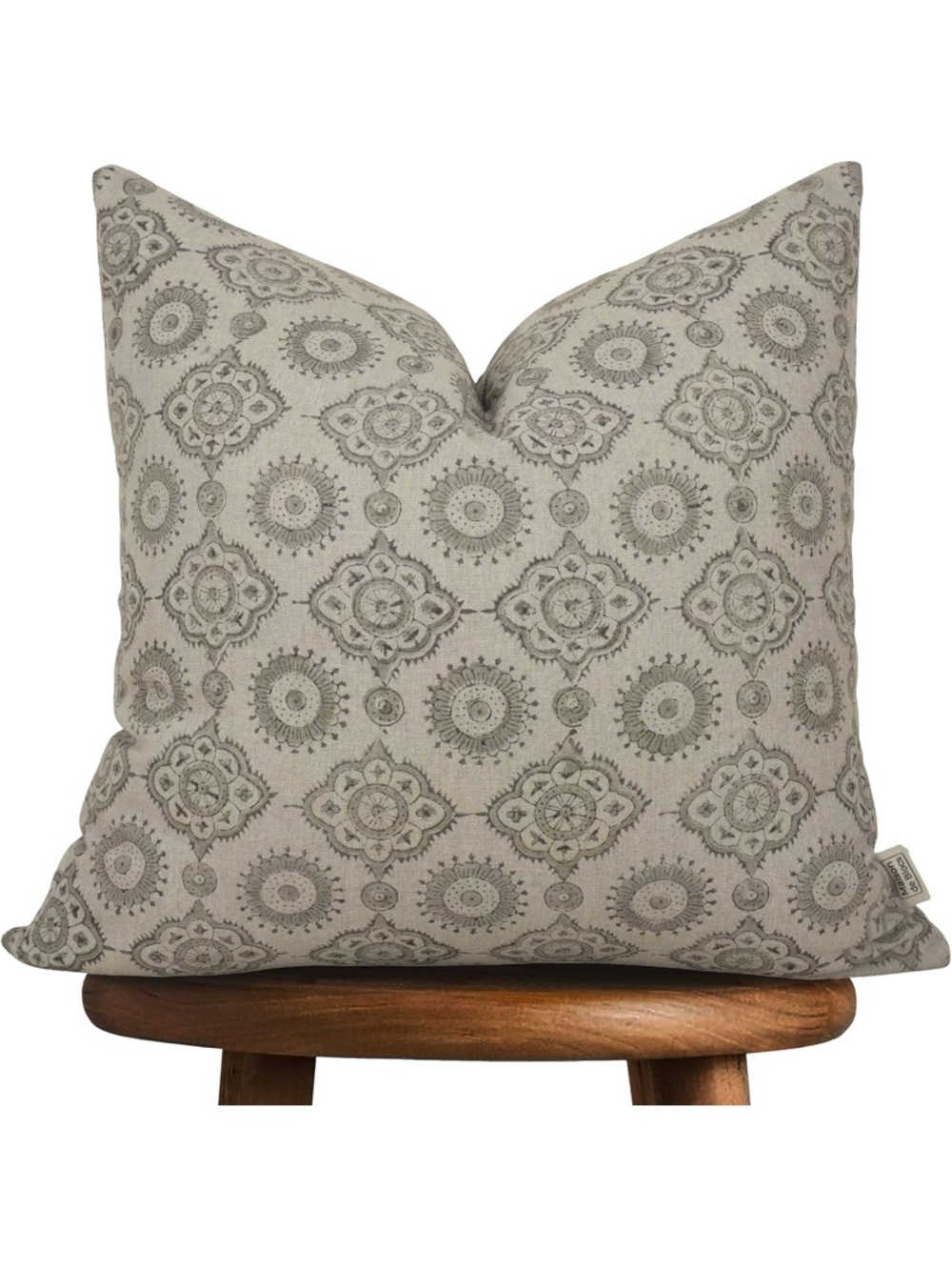 NWT Maison De Blocs Neutral Patterned Decorative Pillow D70